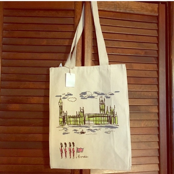 Boden Bags New Boden Canvas Tote Travel Bag London Print Poshmark